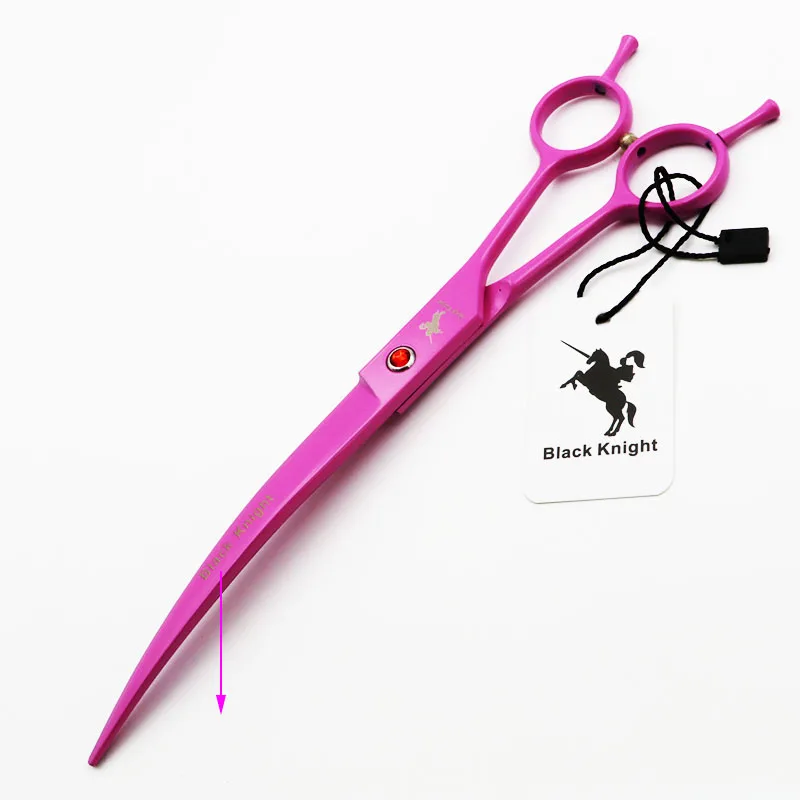 8 Inch Professional Pet Scissors dog grooming scissors for Dog Grooming Straight/Downword/Upword Curved Right Left Hand Shears Japan 440C Pink Style