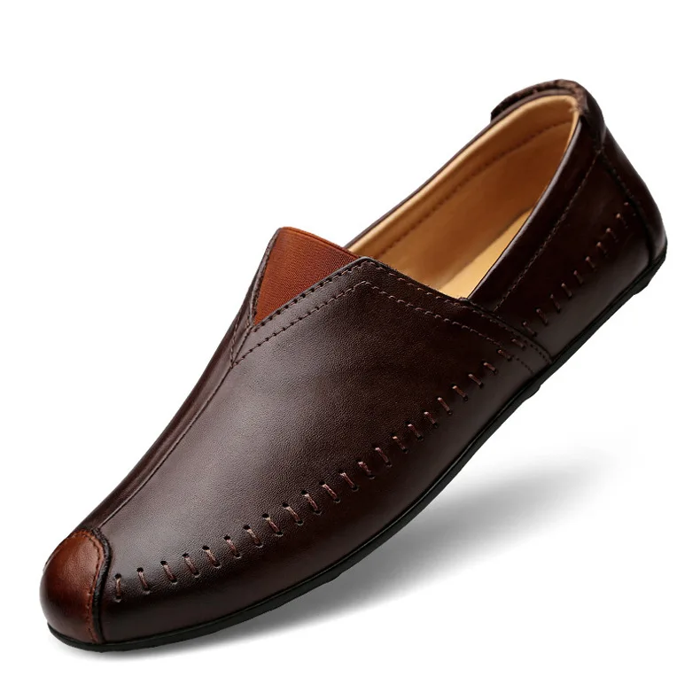 Alligator Pattern Mens Tassel Slip On Loafers Comfy Moccasins Gommino Pump Shoes