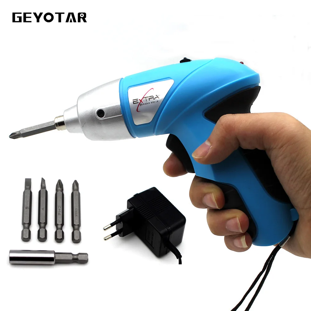 4.8v Rechargeable Electric Screwdriver Head Cross Mini Household