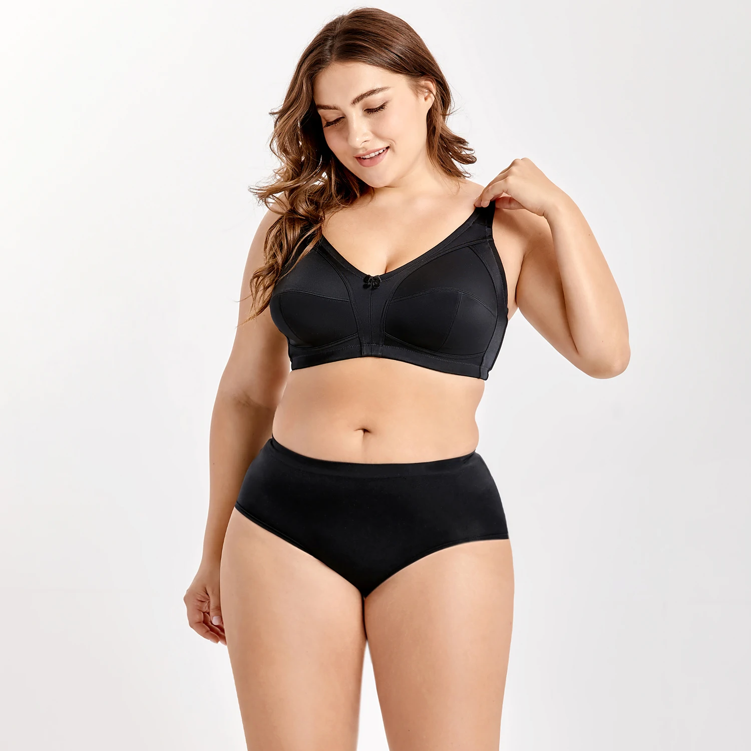 Koop Delimira Vrouwen Non Gewatteerde Draad Gratis Comfort Lift Volledige Dekking Ondersteuning Plus Size Beha
