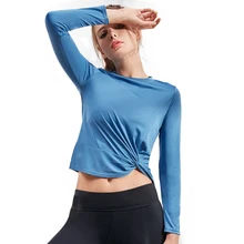 Сексуальный Vansydical женский укороченный бесшовный топ с длинным рукавом, спортивная одежда для женщин, футболка для спортзала или йоги, футболки для фитнеса и тренировок для женщин