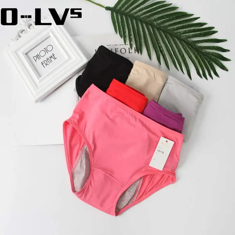 

CMENIN Period Panties Women's Underwear Cotton Physiological Pants Briefs Lingerie Girls Ladies Knickers Briefs button P0059