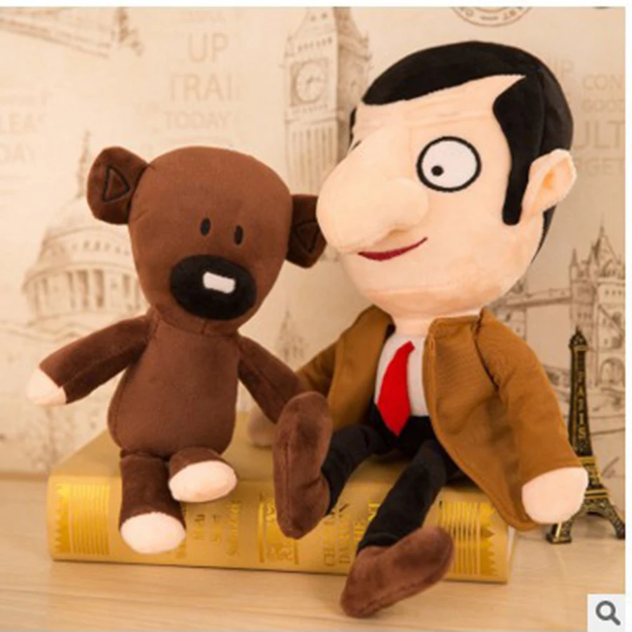 30cm Cute Mr Bean Teddy Bear Kawaii Plush Stuffed Toys Mr.Bean Toys For Children Birthday Present Gifts Knuffels Dieren