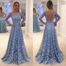 2017 Women Long Sleeve Floral Blackless Maxi Lace Dress Prom Bandage Vintage Party Dresses Evening Vestidos Mujer Vestido Longo