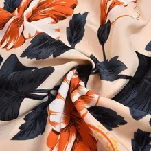 150x100 см винтажный цветочный принт импортный мягкий шифон для женщин длинное пляжное платье, рубашки шитье лоскутное Тканевая Обивка