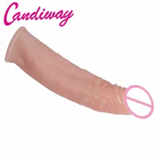 CandiWay Пенис Расширение презерватив для задержки импотенции