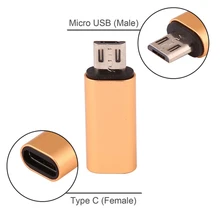 Адаптер type C для Micro USB металлический адаптер для зарядки мобильного телефона type-C USB C конвертер для микро-usb конвертеров