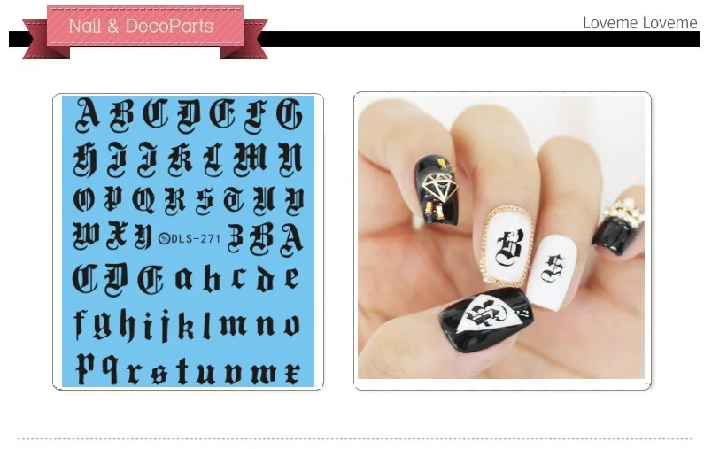 

1 Sheet Fashion Nails Art Manicure Decal Decoration Design Water Transfer Sticker For Nails Tips Beauty
