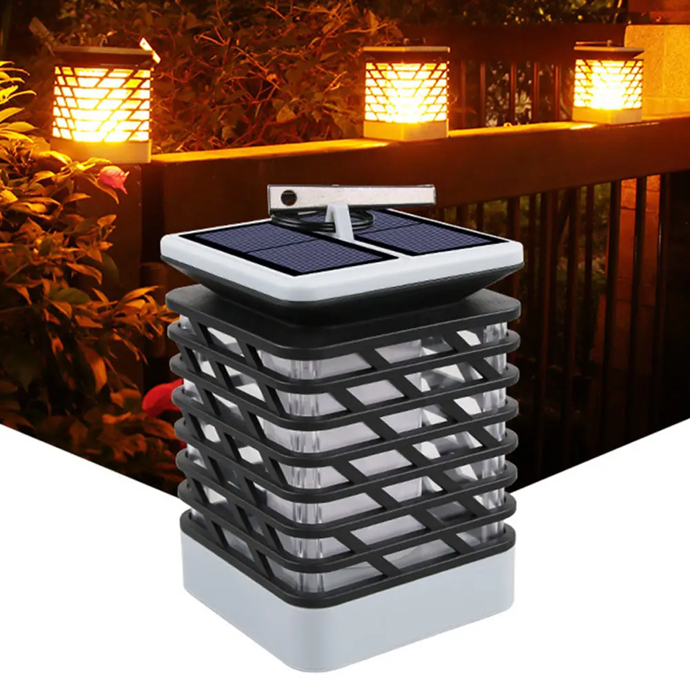 

Newest Solar Flame Flickering Lawn Lamp LED Light Realistic Waterproof Lamp Outdoor Garden Decor @8