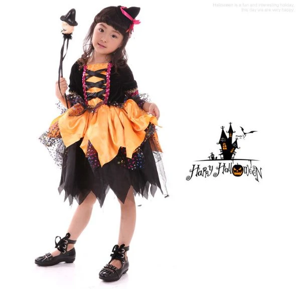 110 155 センチ愛らしい子供女の子魔女コス プレ ハロウィン ダンス衣装リトル ガール魔女衣装色と サイズ が選択でき ます Costume Swim Costumes Englandcostume Boxer Aliexpress