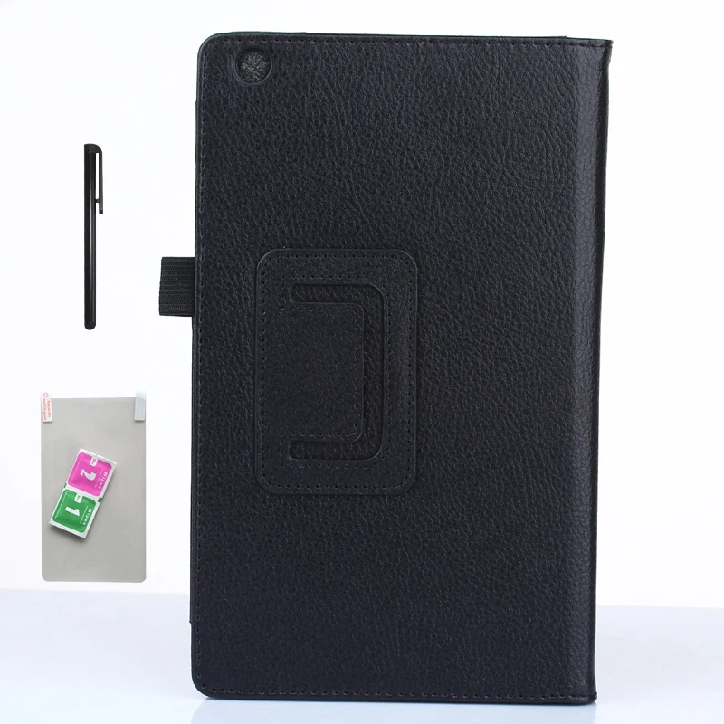 Чехол для lenovo Tab 3 8 TB3-850M/850F тонкий Чехол-подставка из искусственной кожи чехол s для lenovo Tab 2 A8-50 A8-50F A8-50LC 8,"+ Защитная пленка на экран+ подставка для ручек