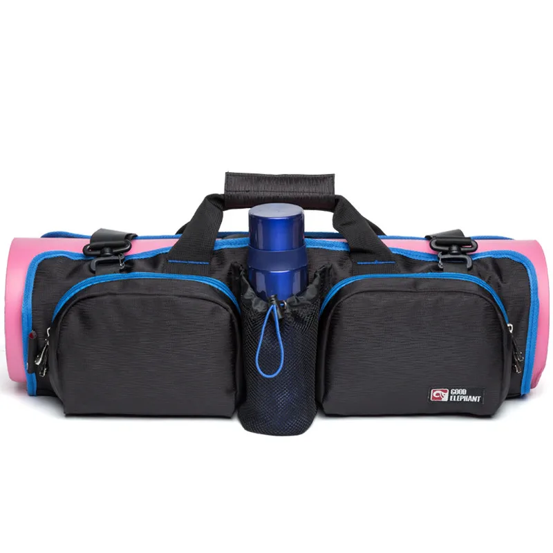 Спортивная сумка для йоги, водонепроницаемая, многофункциональная, полиэфирная, тренировочная сумка для коврика для йоги, фитнеса, тренажерного зала, спортивный рюкзак, коврик для йоги, чехол для упражнений - Цвет: blue