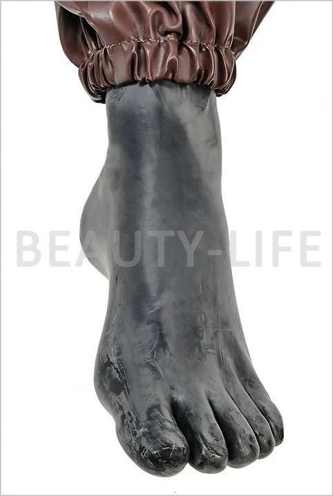 

hot Rubber fetish Socks withToes 100% natural latex hosen sexy seamless bondage plus thickness 0.65mmheavy men