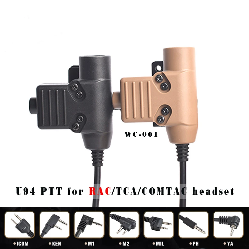 SEIGNEER U94 Тактический PTT для TMC RAC гарнитура KENWOOD Sand plug COMTAC/MSA/EARMOR/TCA/TRI