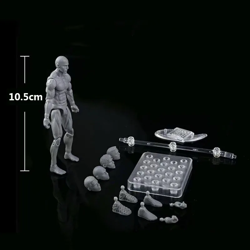 Günstige Figma Action Figure Spielzeug Künstler Beweglichen Gliedmaßen Männlich Weiblich 10,5 cm gelenke körper Modell Mannequin Kunst Skizze Zeichnen Puppen