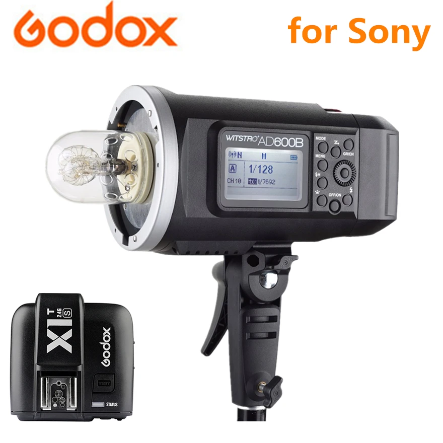 

Godox AD600B HSS TTL Bowens Mount 2.4G X System 8700mAh Li-Battery Outdoor Flash + X1T-S transmitter for Sony Camera