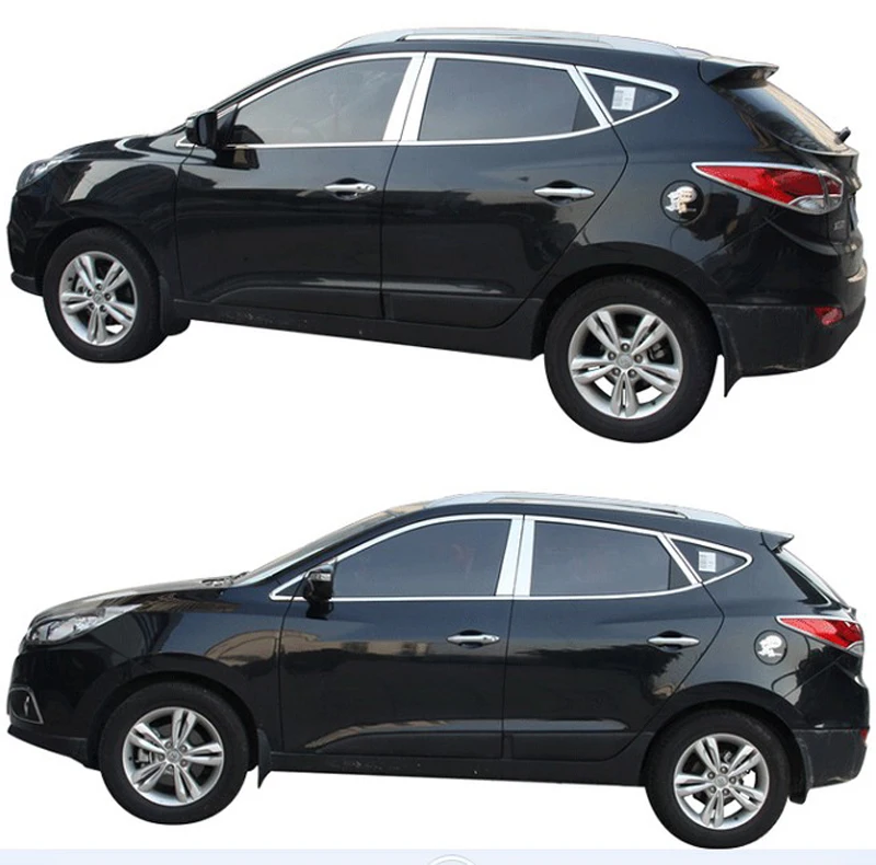 Оконная рама/крышка/обшивка/подоконник для Hyundai Tucson IX35 2010 2017 нержавеющая сталь