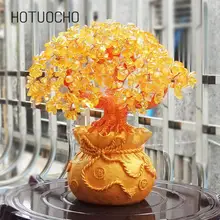 Hotuocho украшения для дома денежное дерево создание мебели счастливое дерево украшение офисный стол ТВ винный шкаф ремесло стол Декор подарок
