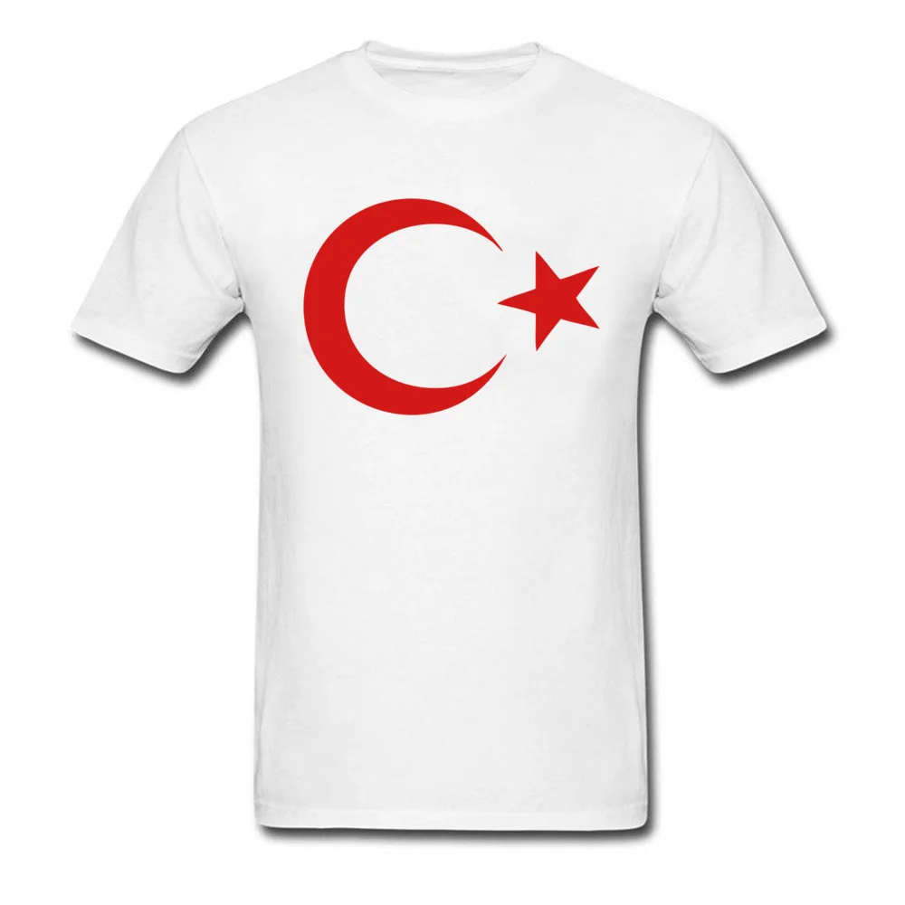 Мужская футболка с надписью Turkey Moon And Star Flag Pride 100% хлопок удобные футболки круглым