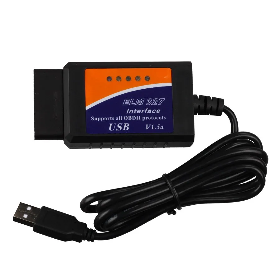 ELM327 OBD2 USB V1.5 автомобильный диагностический инструмент ELM 327 сканер OBD II чип Авто диагностический интерфейс сканер elm327 1,5 автомобиля OBD2