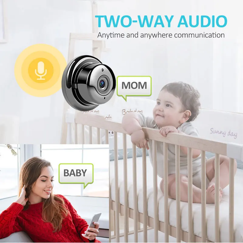 IP камера JOYZON для домашней системы безопасности Wi Fi 1080P беспроводная сетевая мини