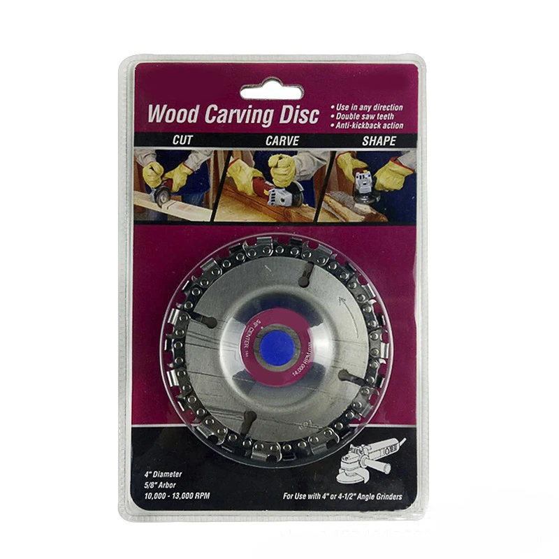 

Angle Grinding Chain Plate Woodworking Chain Plate Wood Carving Disc For Angle Grinder Power Tool Accessories