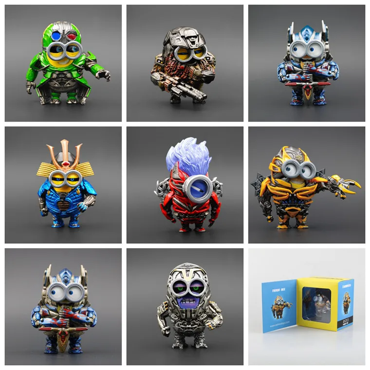 

Hot Sale The Minions Cosplay COS Robot Super Cute Version 8cm Action Figure Best For Kids