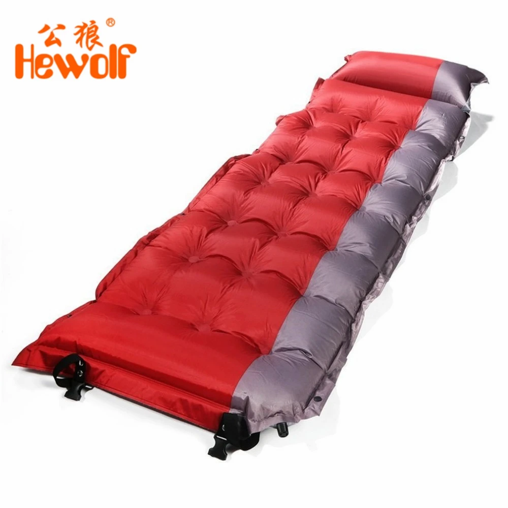 

Thicken Self Inflating Sleeping Mat Outdoor Beach Camping Inflatable Mattress Moisture-Proof Pongee Fabric Tent Pad Cushion