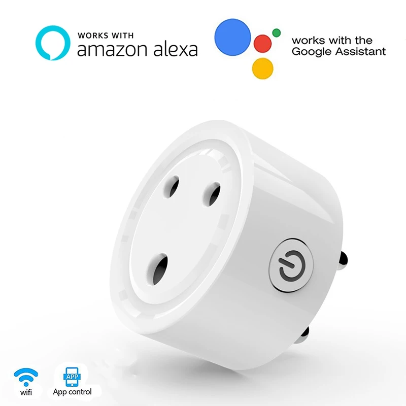 For India Wifi Smart Power Socket ,Smart Wifi Socket APP Remote Control Works with Amazon Alexa Google Home for Smart Life For India Wifi Smart Power Socket ,Smart Wifi Socket APP Remote Control Works with Amazon Alexa Google Home for Smart Life