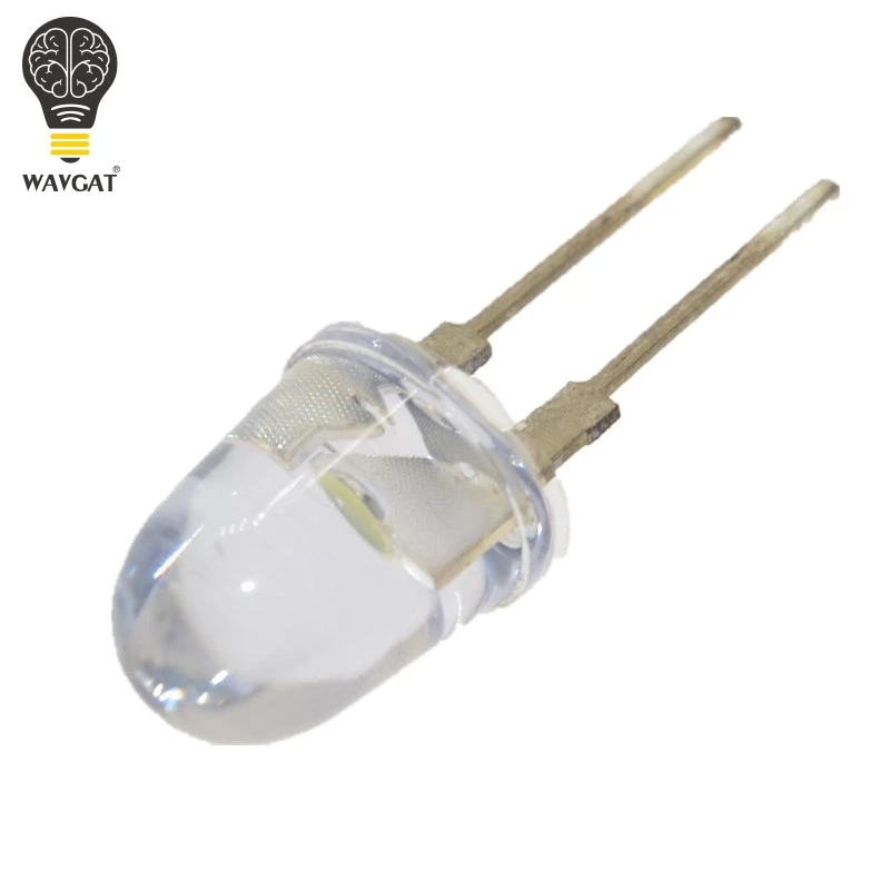 SUQ 10 шт. LED мм белый прозрачный 0 75 мА Вт ультра яркий круглый светодиодный