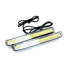 2 шт. ультра яркие светодиодные дневные ходовые огни DC 12 В 15,5 см водонепроницаемые автомобильные DRL COB Противотуманные фары