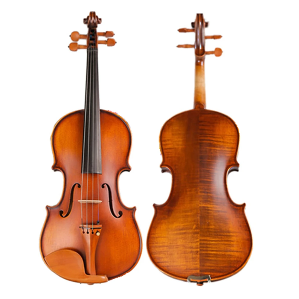 

Professional Hand-craft Matt Violin Natural Stripes Maple 4/4 High-end Antique Violino Stringed Music Instrument TONGLING Brand