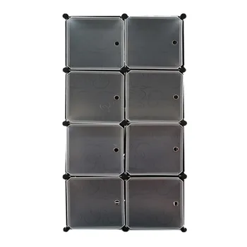 

8 Lattice DIY Assembled Wardrobe Simple Wardrobe Hanging Clothes Storage Cabinet Baby Wardrobe Home Furniture Toiletry Kits 2019