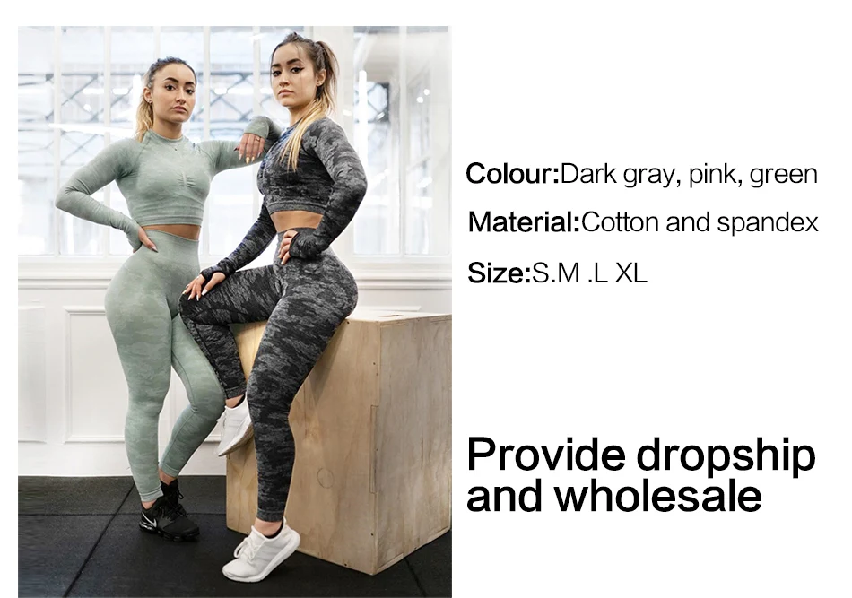 NADANBAO Fitness Pants Women Leggings Camouflage Female Workout Leggins High Waist Flexible Gym Sporting  Leggin Plus Size