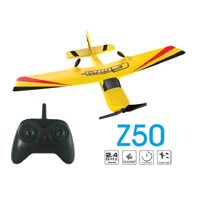 

Z50 RC Plane EPP Foam Glider Airplane Gyro 2.4G 2CH RTF Remote Control Wingspan Aircraft Funny Boys Airplanes Interesting Toys