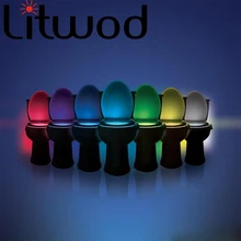 8 colors led toilet night light baby kids night light lamp motion activated Auto motion sensor led light bowl night lights