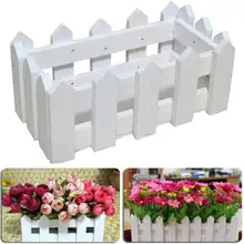 AUGKUN деревянный забор цветочный горшок висячая садовая Корзина Плантатор белый короткий современный контейнер для растений домашний декор из вспененного пластика