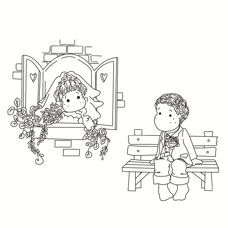 

Boys and girls Transparent Clear Silicone Stamp/Seal for DIY scrapbooking/photo album Decorative clear stamp sheets