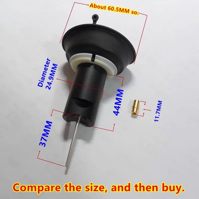 (Free shipping)Mikuni carburetor EN125 piston diaphragm assembly