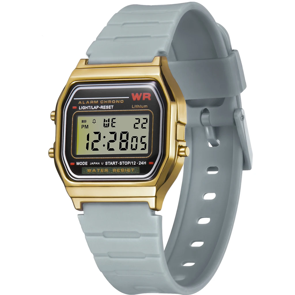 PANARS Новое поступление мужские цифровые часы женские Ретро G светодиодный цифровой шок спортивные водонепроницаемые мужские наручные часы золотые часы