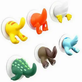 

Random Sned 300 pcs Creative Cute Kawaii Cartoon Animal Tail Hanging Suck Hook Sucker Bag Storage Zakka Style
