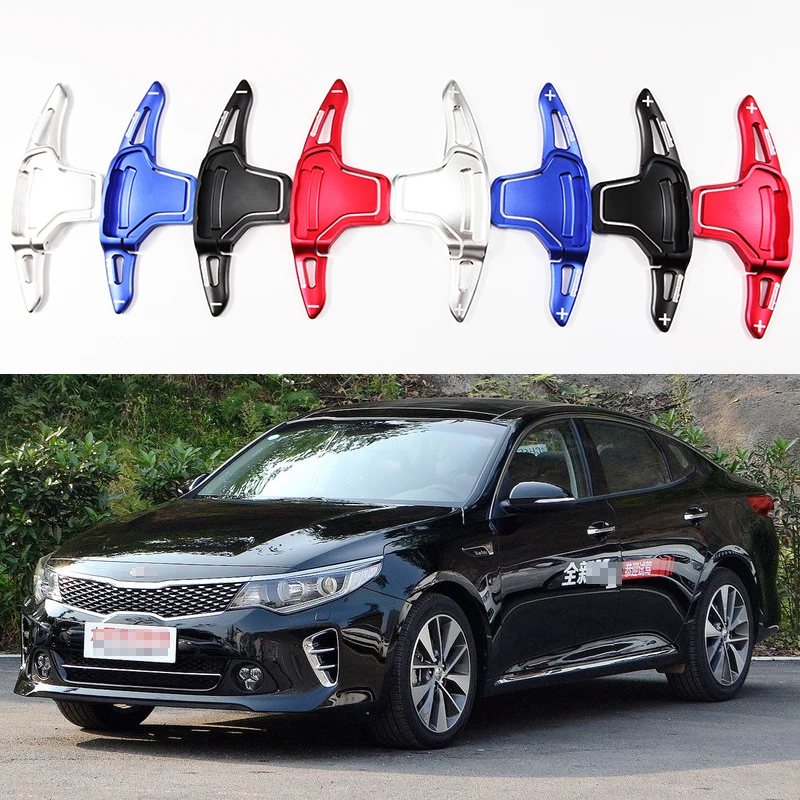 2pcs Steering Wheel Aluminum Shift Paddle Shifter Extension For Kia K5