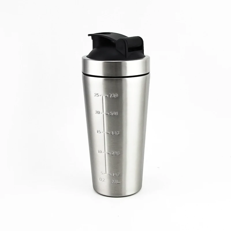 Stainless Steel protein shaker with Mix Ball 780ML Mixer Cup Protein