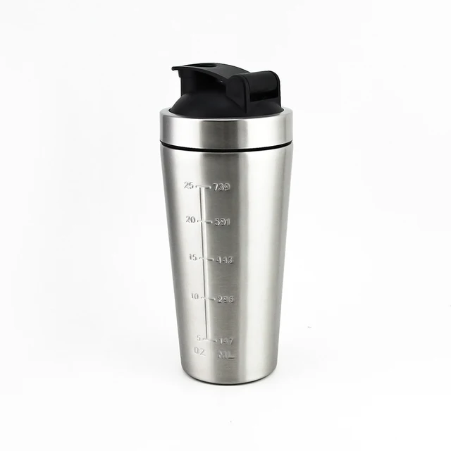 Stainless Steel protein shaker with Mix Ball 780ML Mixer Cup Protein