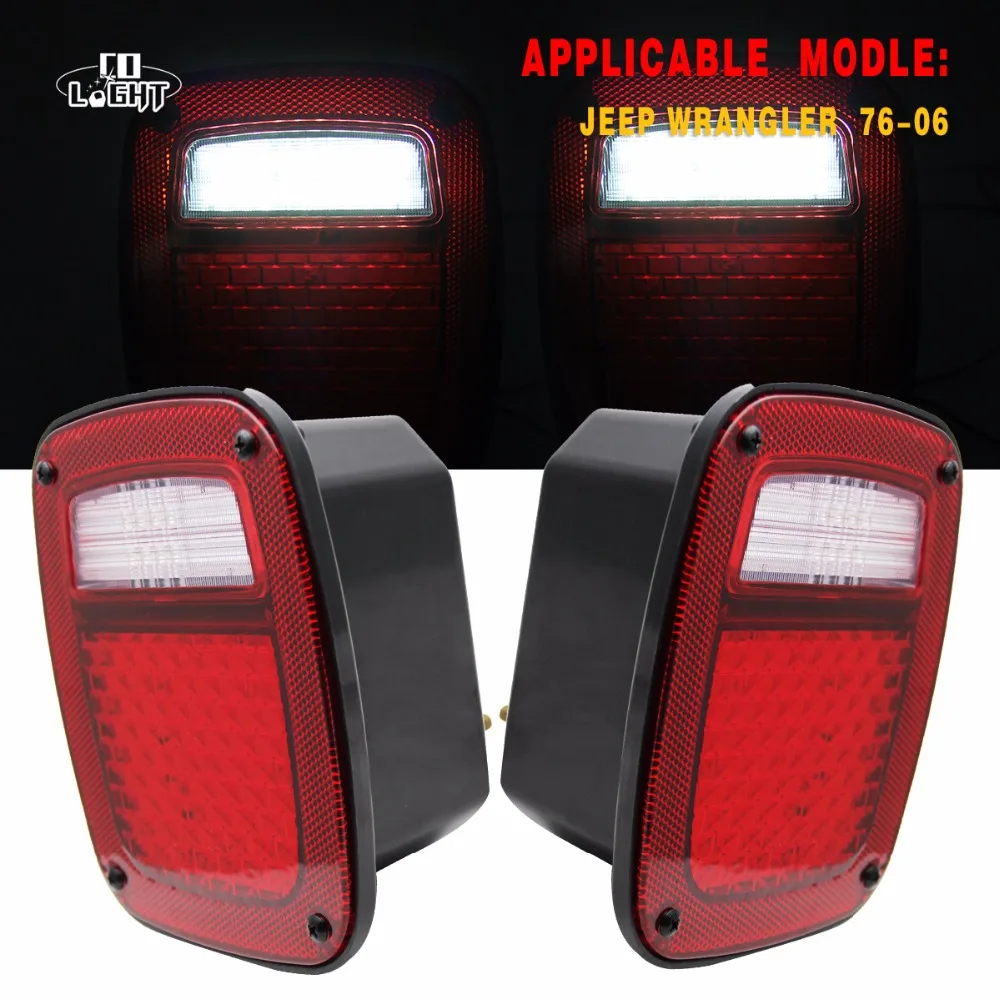 CO LIGHT 1 пара светодиодных задних фонарей тормозное освещение для вождения Jeep Wrangler