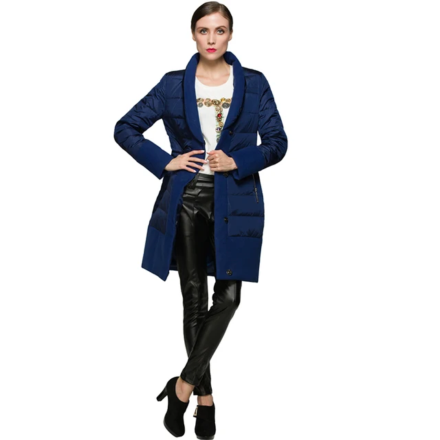 Cheap Long Solid Slim Coat Thick Button Pockets Zippers Winter Jacket Women Parkas Single Breasted Snow Warm Female Clothing 2016 New