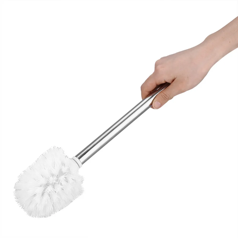 Bathroom Long Handle Toilet Cleaning Brush Stainless Steel Toilet Brush ...