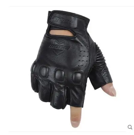 MOGEBIKE Leather Motorcycle Gloves Motocross Off-Road Racing Gloves Motorcycel Riding Half Finger Gloves Luva Couro Motoqueiro MOGEBIKE Leather Motorcycle Gloves Motocross Off-Road Racing Gloves Motorcycel Riding Half Finger Gloves Luva Couro Motoqueiro