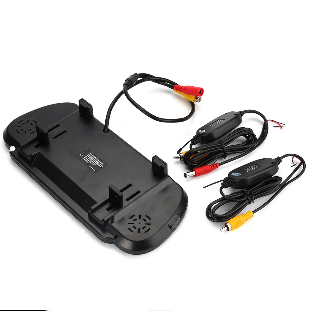 7 LCD Mirror Monitor+Wireless Car Reverse Rear View Backup Camera Night Vision (7)