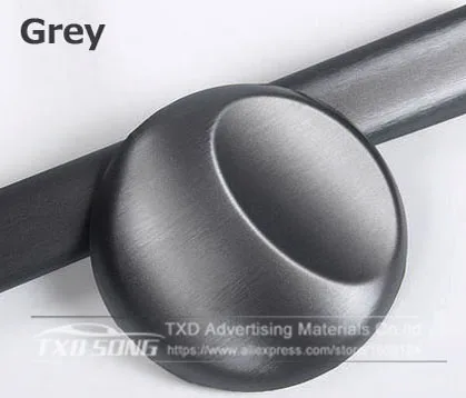 Cay Styling Gray grey Metallic Brushed Aluminum Vinyl Metal vinyl car Wrap Film car sticker With Size:10/20/30/40/50/60x152CM neoprene seat covers Other Exterior Accessories